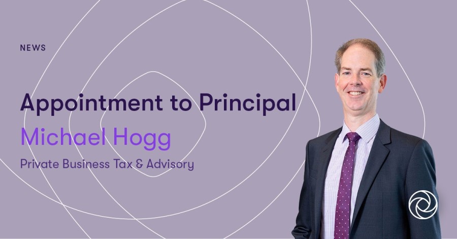 Grant Thornton congratulates new Principal, Michael Hogg in Private Business Tax & Advisory