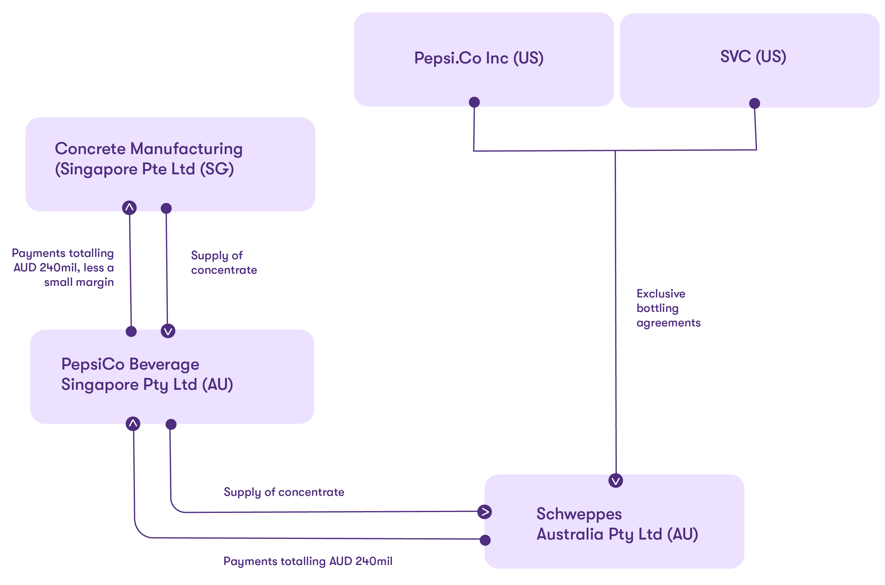 A diagram summarising case details
