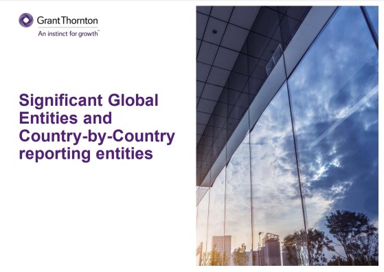 Significant Global Entities and Country-by-Country reporting entitites