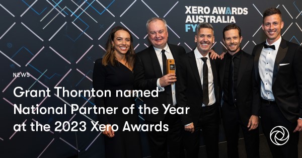 Grant Thornton awarded Xero’s National Partner of the Year