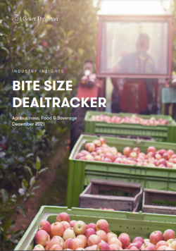 Agribusiness, Food & Beverage Bite Size Dealtracker 2021