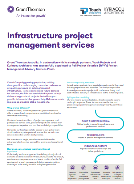 Infrastructure Project Management Services